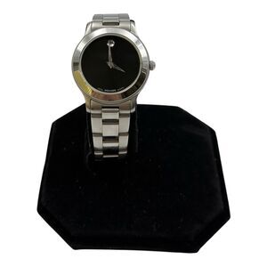 Vintage Ladies Movado All Stainless Steel Watch 84 D1 822.2 New battery